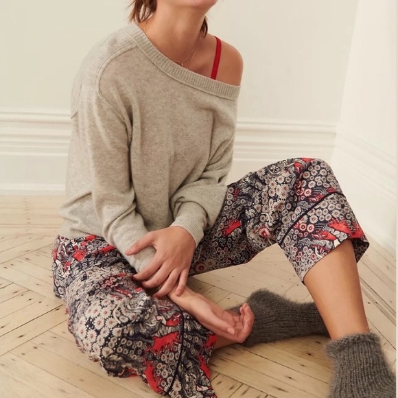 NWT Anthropologie Florence Balducci Menagerie Flannel Printed Sleep Pants - Picture 2 of 13